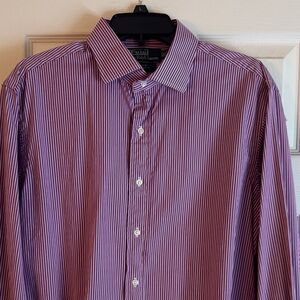 Polo by Ralph Lauren Men's Purple Striped Shirt